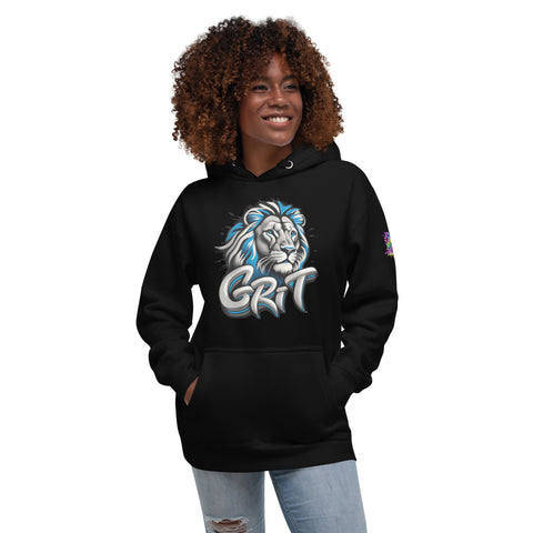 "GRIT" Detroit Lions Ultimate Graphic Collection Unisex Hoodie - Karma Inc Apparel 