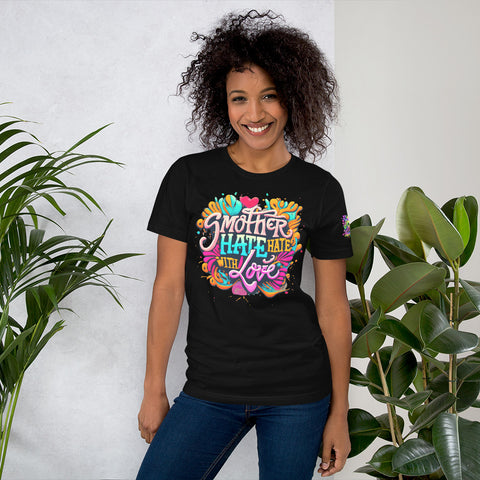 'Smother Hate With Love" Ultimate Graphic Collection Unisex T-Shirt - Karma Inc Apparel 