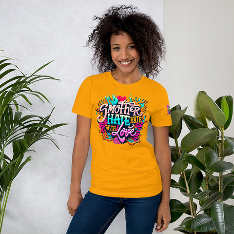 'Smother Hate With Love" Ultimate Graphic Collection Unisex T-Shirt - Karma Inc Apparel 