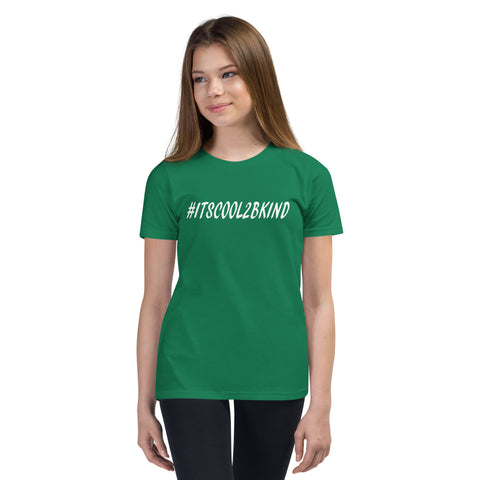 #ITSCOOL2BKIND Preimum Youth Cotton T-Shirt - Karma Inc Apparel 