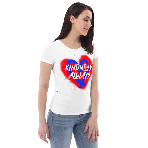 Karma Inc Apparel  "KINDNESS ALWAYS" Womens Organic Cotton T-Shirt