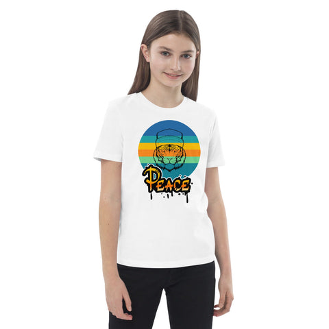 Karma Inc Apparel  "PEACE LION" Preimum Organic Cotton Unisex Kids T-Shirt