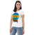 Karma Inc Apparel  Womens T-Shirt "PEACE LION" Preimum Organic Cotton Womens T-Shirt